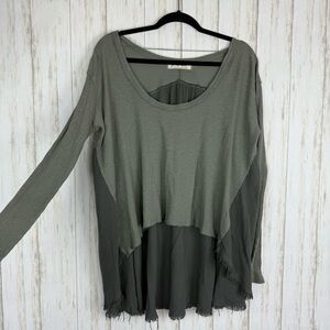 Free People We The Free Sage Green top Small